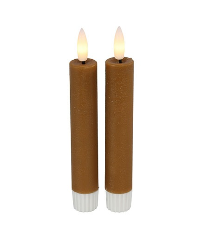 Countryfield LED Dinerkaars | Rustiek Amber | H15 x Ø2 cm
