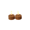LED Theelicht | Rustiek Amber | 2 Stuks | H5,2 x Ø4 cm