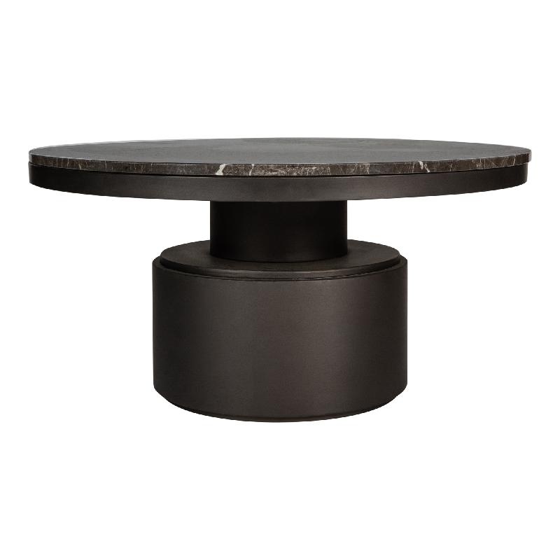 PTMD Salontafel Bregt | Bruin Marmer | H37 x Ø60 cm