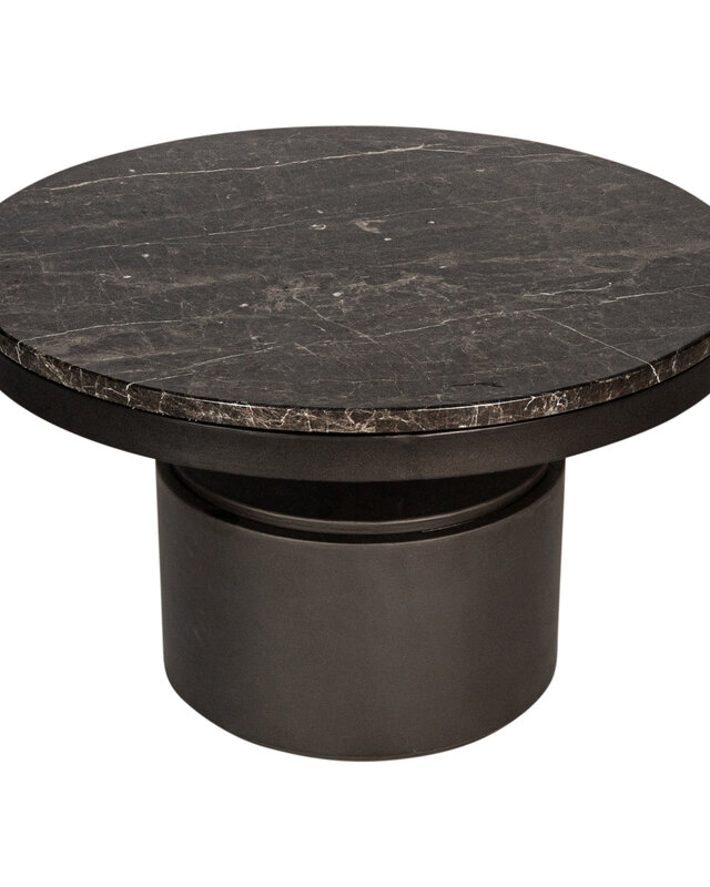 PTMD Salontafel Bregt | Bruin Marmer | H37 x Ø60 cm