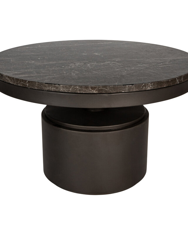 PTMD Salontafel Bregt | Bruin Marmer | H37 x Ø60 cm