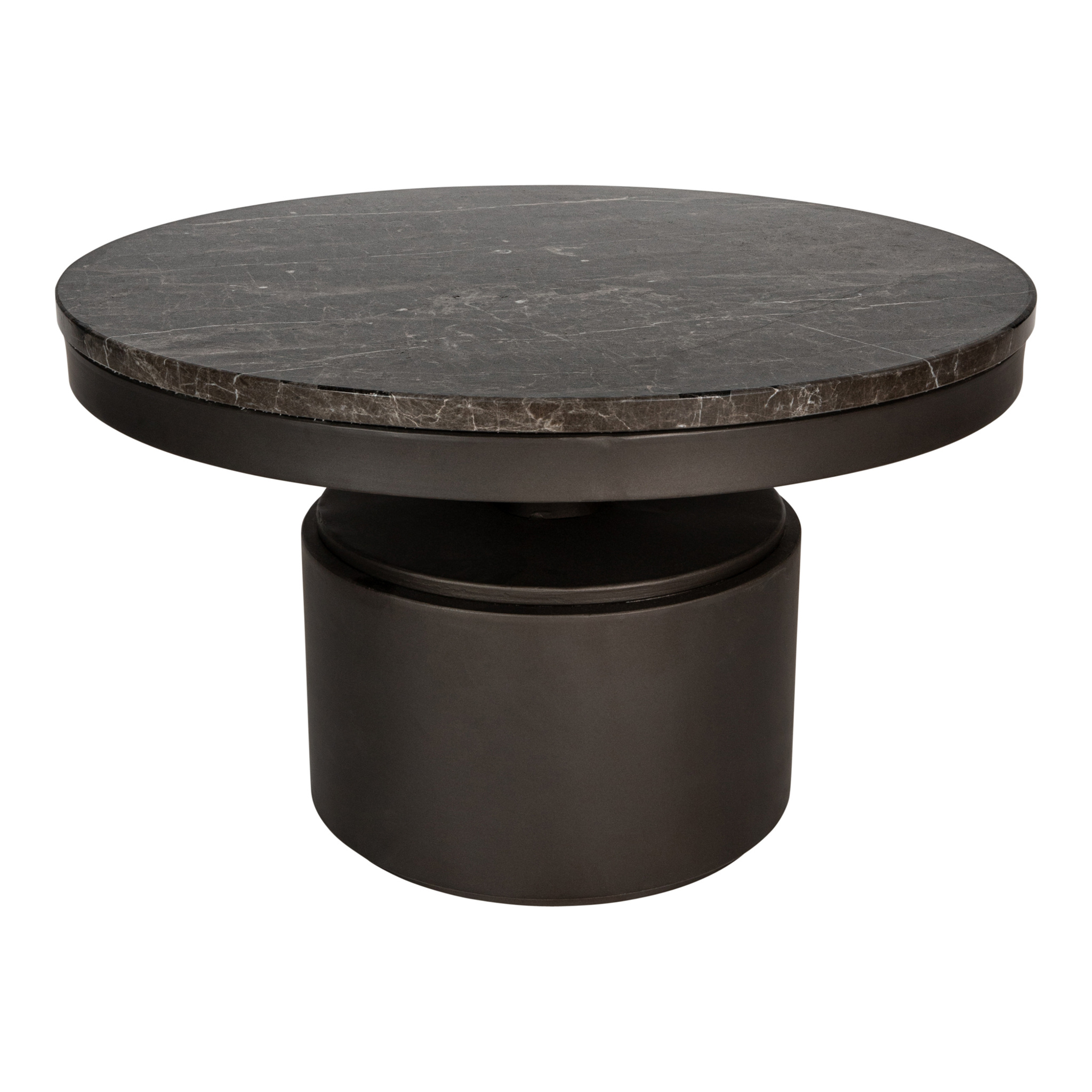 PTMD Salontafel Bregt | Bruin Marmer | H37 x Ø60 cm