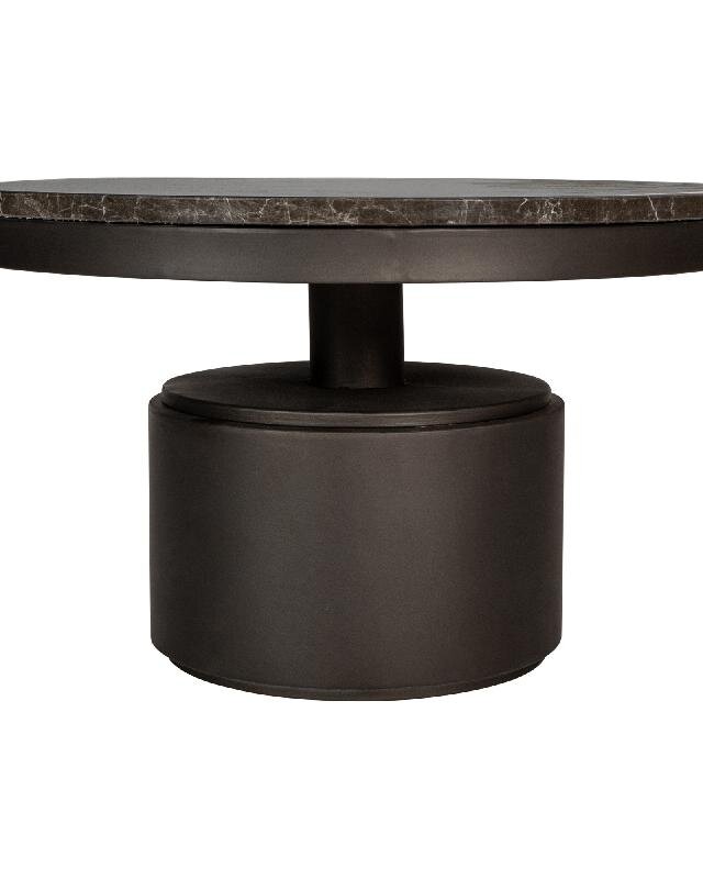 PTMD Salontafel Bregt | Bruin Marmer | H45 x Ø90 cm