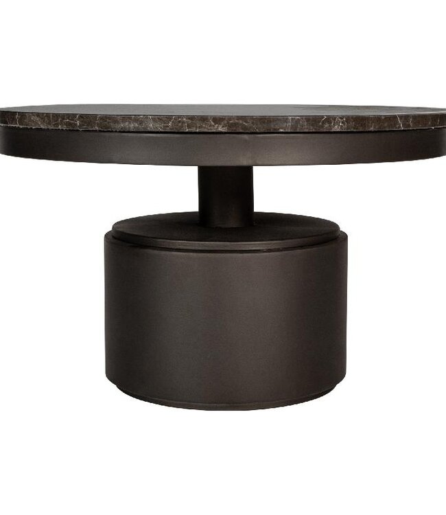 PTMD Salontafel Bregt | Bruin Marmer | H45 x Ø90 cm