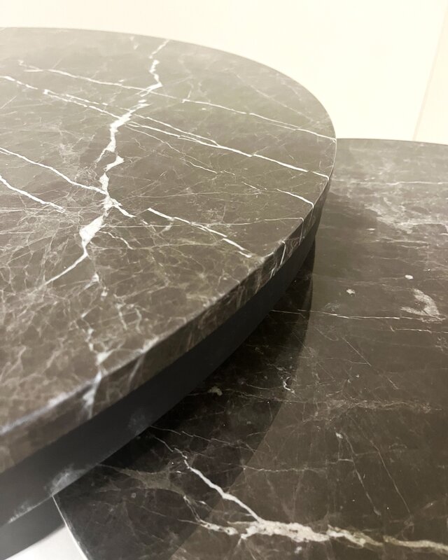 PTMD Salontafel Bregt | Bruin Marmer | H45 x Ø90 cm