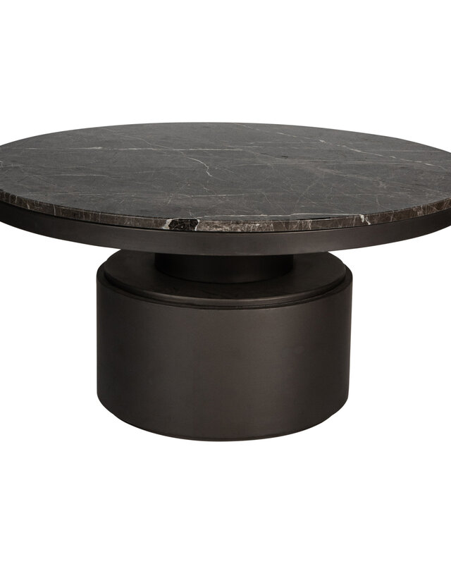 PTMD Salontafel Bregt | Bruin Marmer | H45 x Ø90 cm