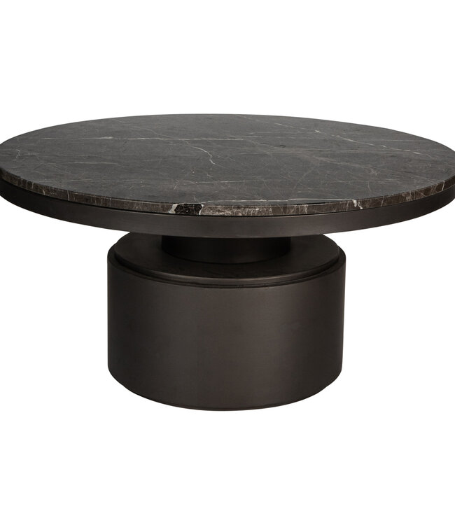 PTMD Salontafel Bregt | Bruin Marmer | H45 x Ø90 cm