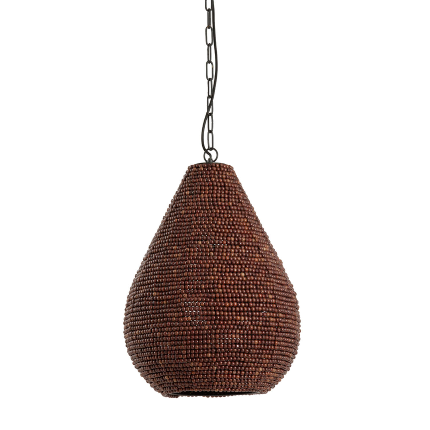 Light&Living Hanglamp Kabinda | Donker Bruin | H51 x Ø40 cm