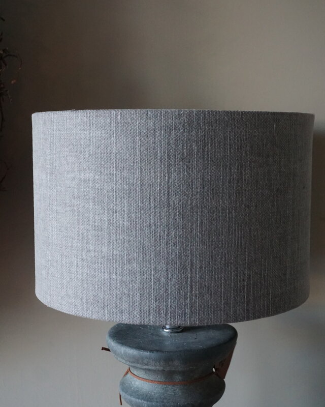 Brynxz Lampenkap Cilinder | Stone | H16 x Ø25 cm