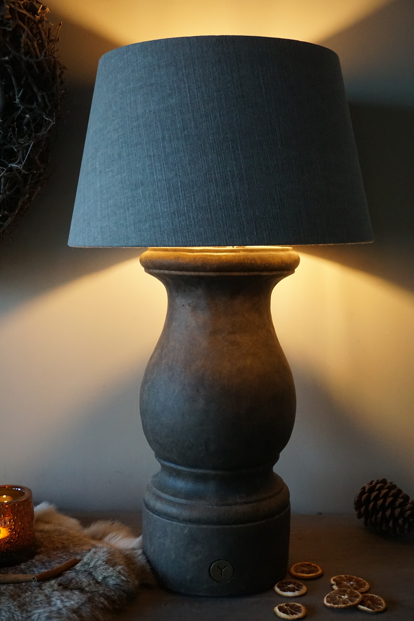 Brynxz Baluster Lampenvoet | Majestic Brown | H55 x D22 cm