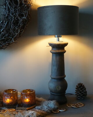 Brynxz Baluster Lampenvoet | Tall | Majestic Brown | H47 x D13 cm