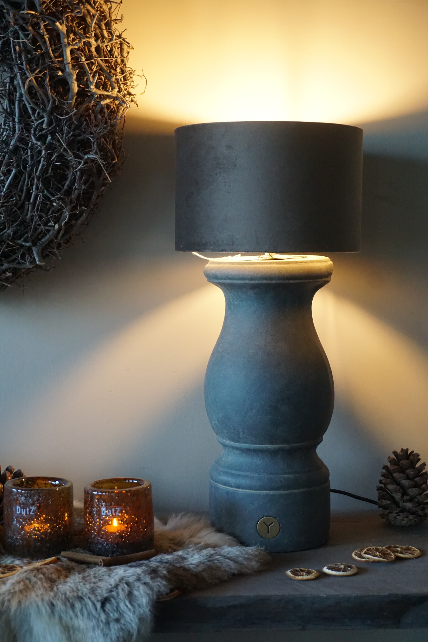 Brynxz Baluster Lampenvoet | Majestic Vintage | H47 x D18 cm