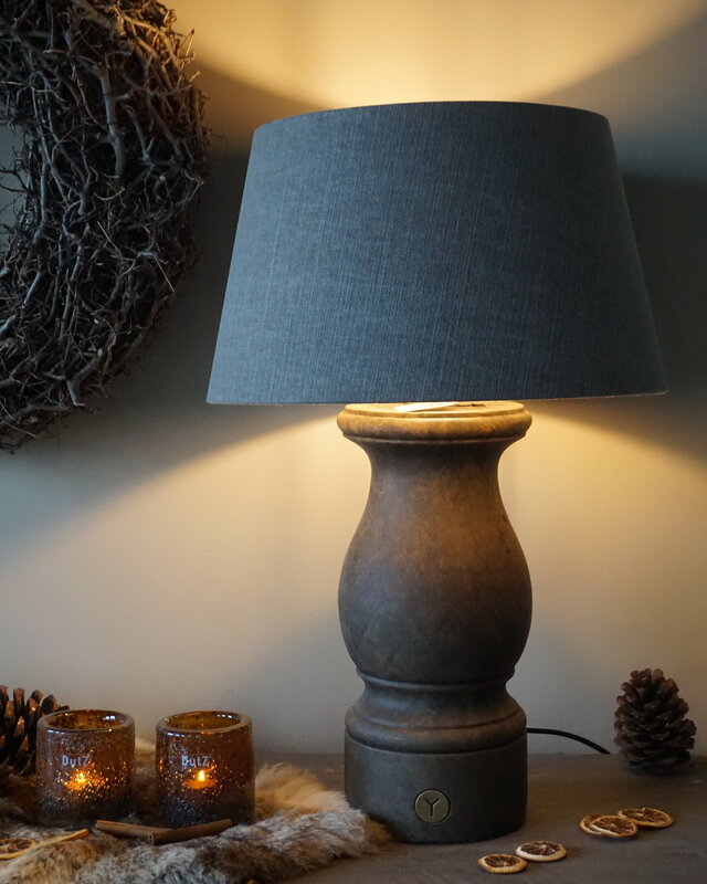 Brynxz Baluster Lampenvoet | Majestic Brown | H47 x D18 cm