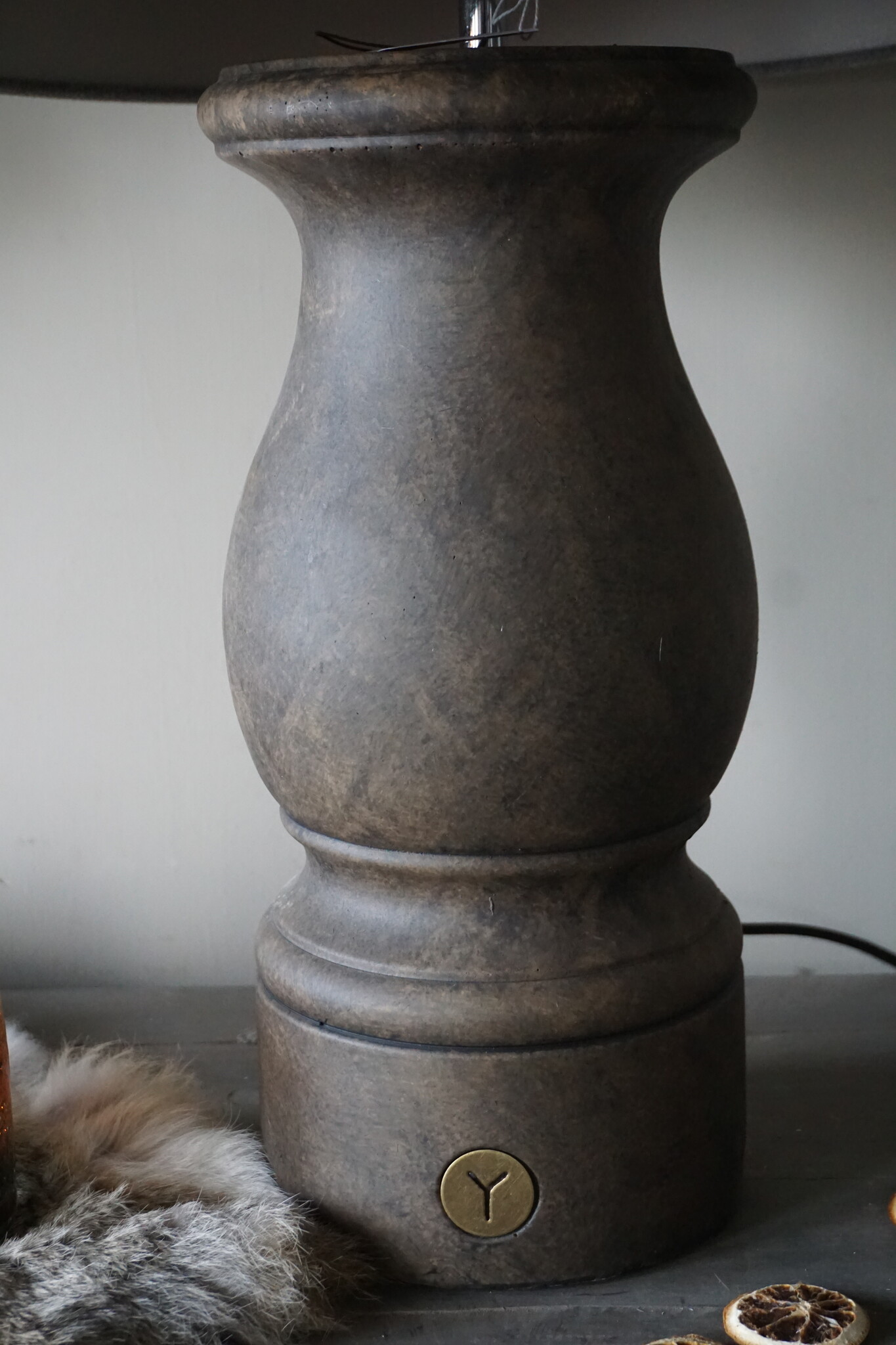 Brynxz Baluster Lampenvoet | Majestic Brown | H47 x D18 cm