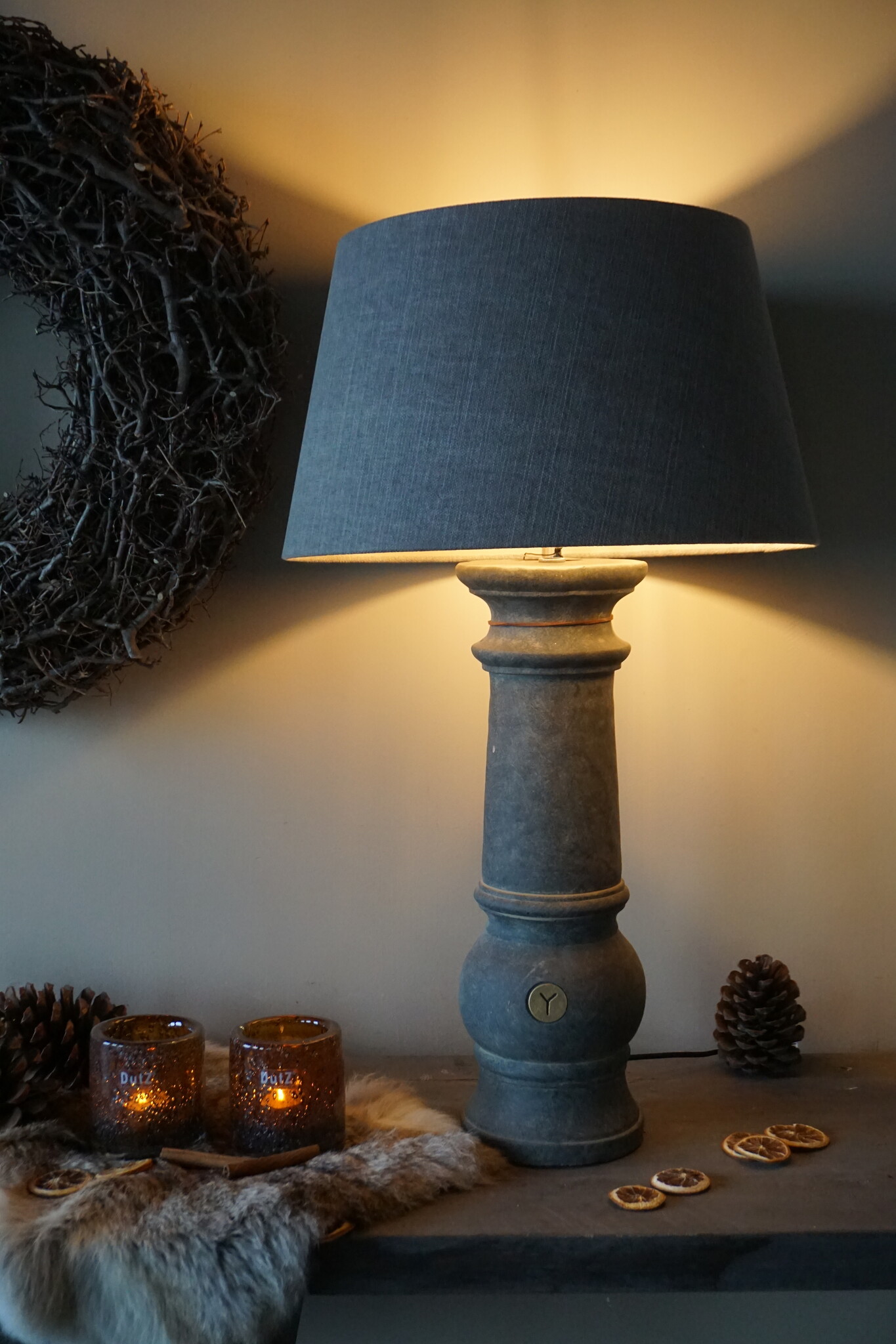 Brynxz Baluster Lampenvoet | Tall | Majestic Vintage | H55 x D15 cm