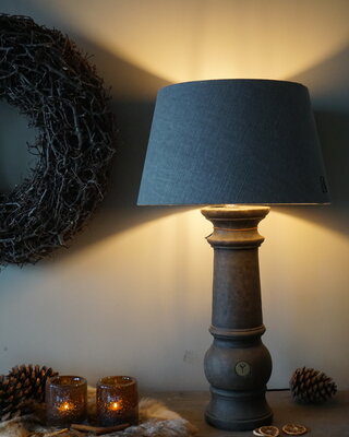 Brynxz Baluster Lampenvoet | Tall | Majestic Brown | H55 x D15 cm