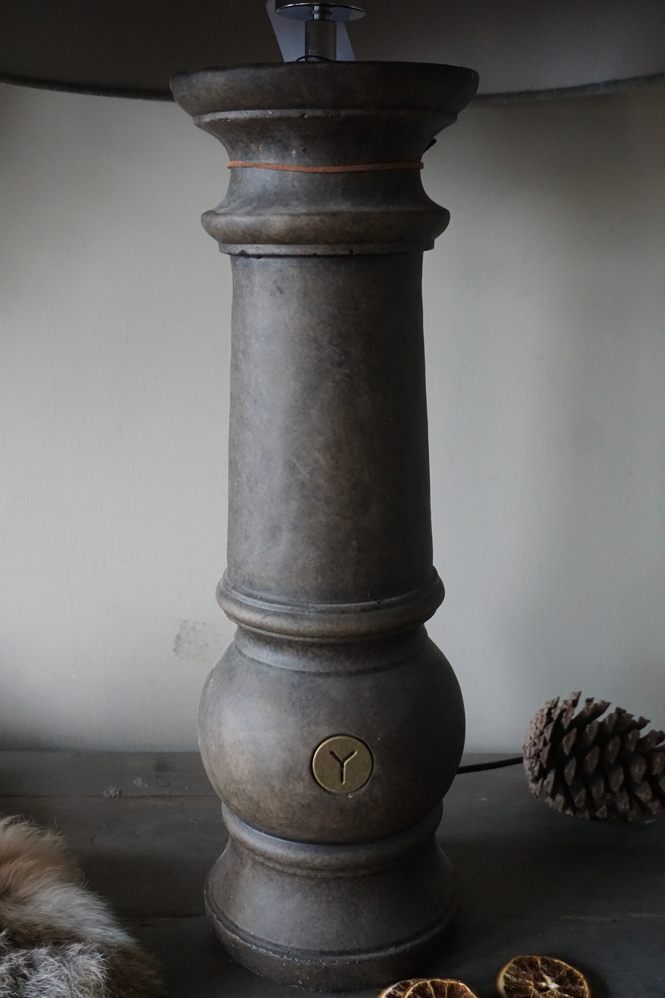 Brynxz Baluster Lampenvoet | Tall | Majestic Brown | H55 x D15 cm