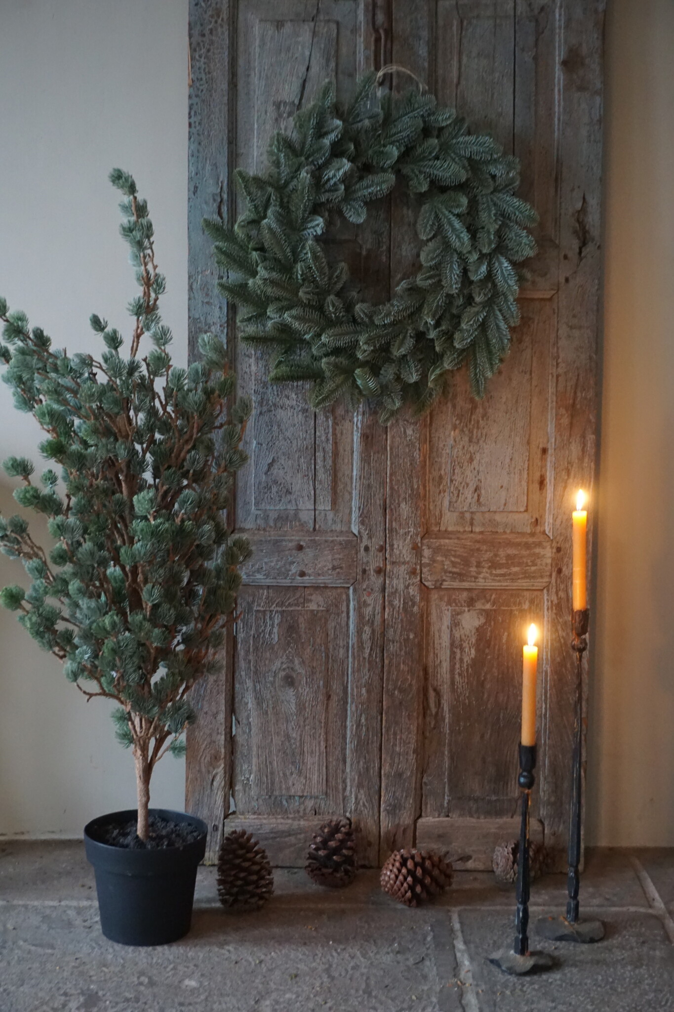 Brynxz X-Tree Kerstboom Larix Groen Grijs Maat M | H120 x D86cm