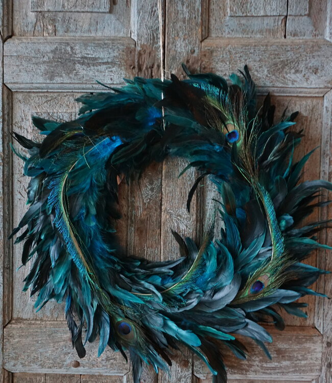 Rene Houtman Krans Pauwenveer Ogen | D65cm