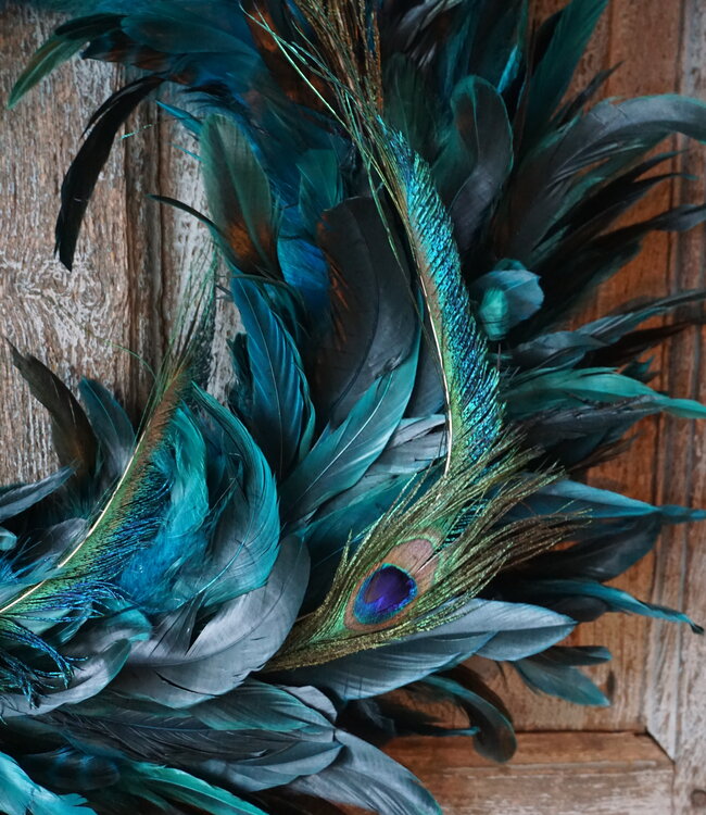 Rene Houtman Krans Pauwenveer Ogen | D65cm