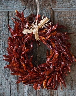 Rene Houtman Krans Rood Chili | D30cm