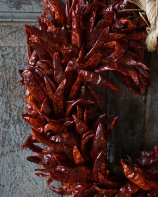 Rene Houtman Krans Rood Chili | D37cm