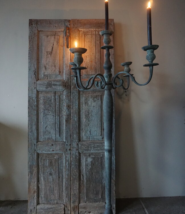 Rene Houtman Kandelaar 5-Arms Metaal Grijs | H144cm