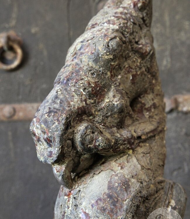 Be-Uniq Antiek Paard Op Standaard | India | H50 x B20 x D13 cm