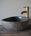 Rene Houtman Medium stenen waskom + spoelgat B38 x D38 x H14,5