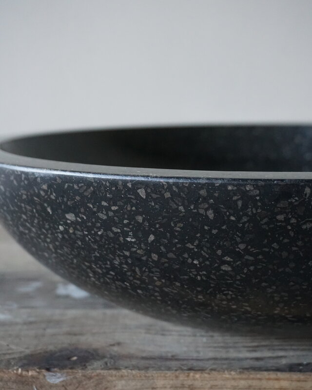 Differnz Waskom Natuursteen | Zwart | Ø 45 x 12,5 cm