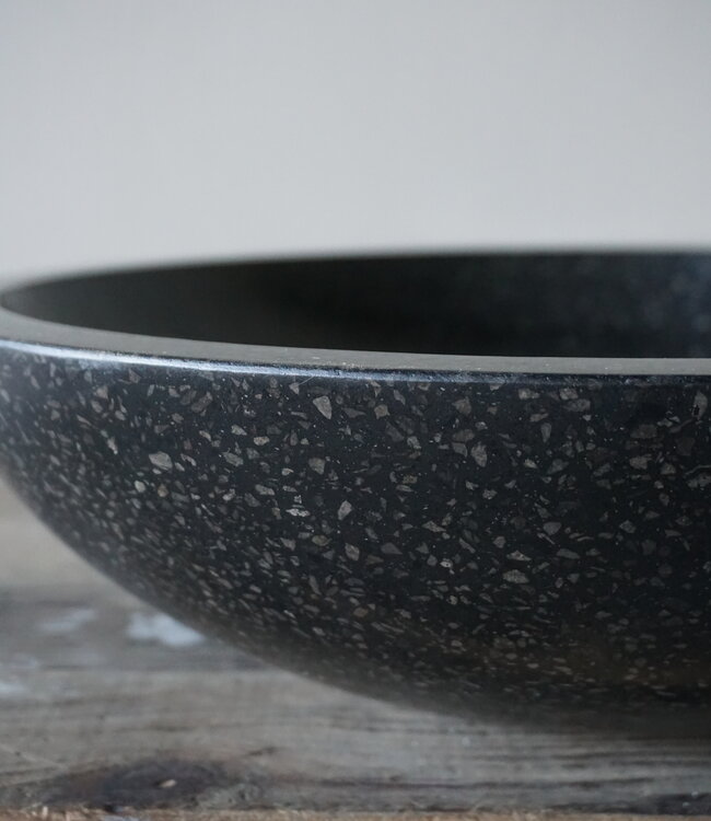 Differnz Waskom Natuursteen | Zwart | Ø 45 x 12,5 cm