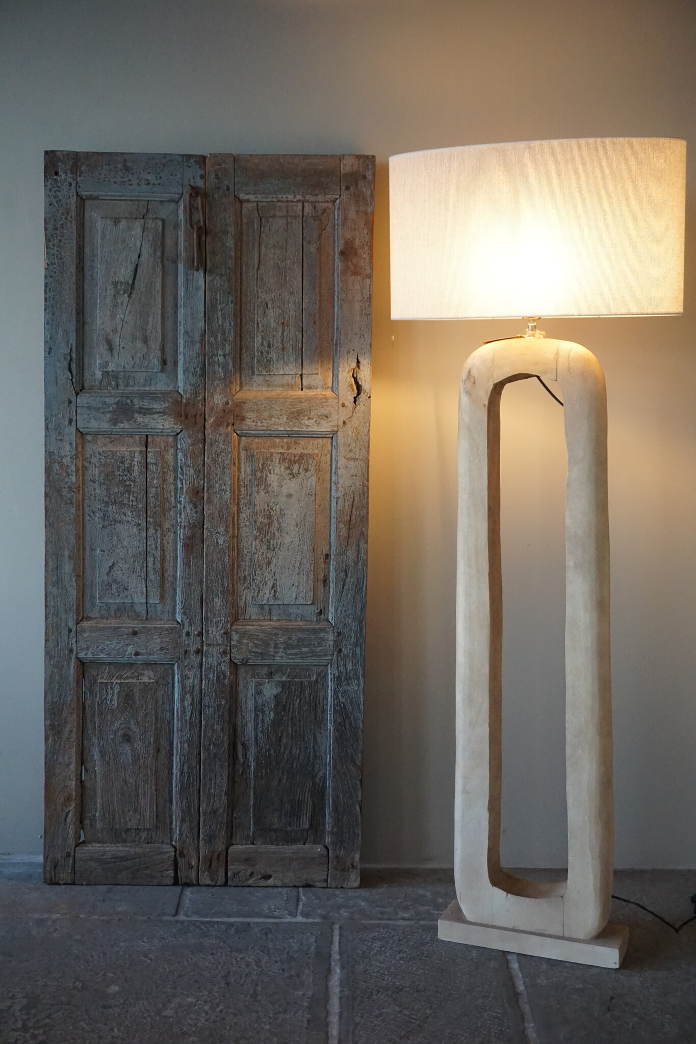 Light&Living Vloerlamp Kelafo Naturel | 38x12x125 cm