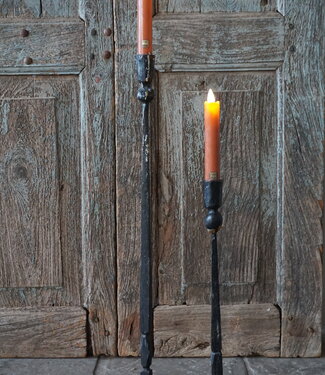 PTMD LED Diner Kaars | Rust Orange | 2 Stuks | Beweegbare Vlam