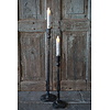 LED Diner Kaars | Rustic Silver | 2 Stuks | Beweegbare Vlam