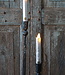 PTMD LED Diner Kaars | Rustic Silver | 2 Stuks | Beweegbare Vlam
