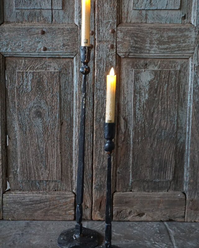 PTMD LED Diner Kaars | Rustic Gold | 2 Stuks | Beweegbare Vlam