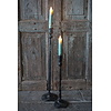 LED Diner Kaars | Teal | 2 Stuks | Beweegbare Vlam