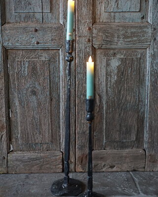PTMD LED Diner Kaars | Teal | 2 Stuks | Beweegbare Vlam