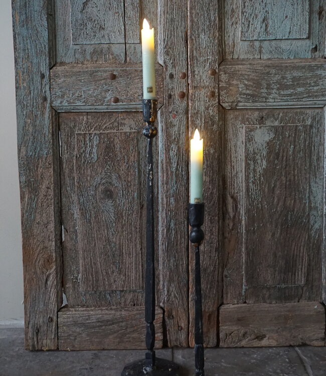 PTMD LED Diner Kaars | Sage Leaf | 2 Stuks | Beweegbare Vlam