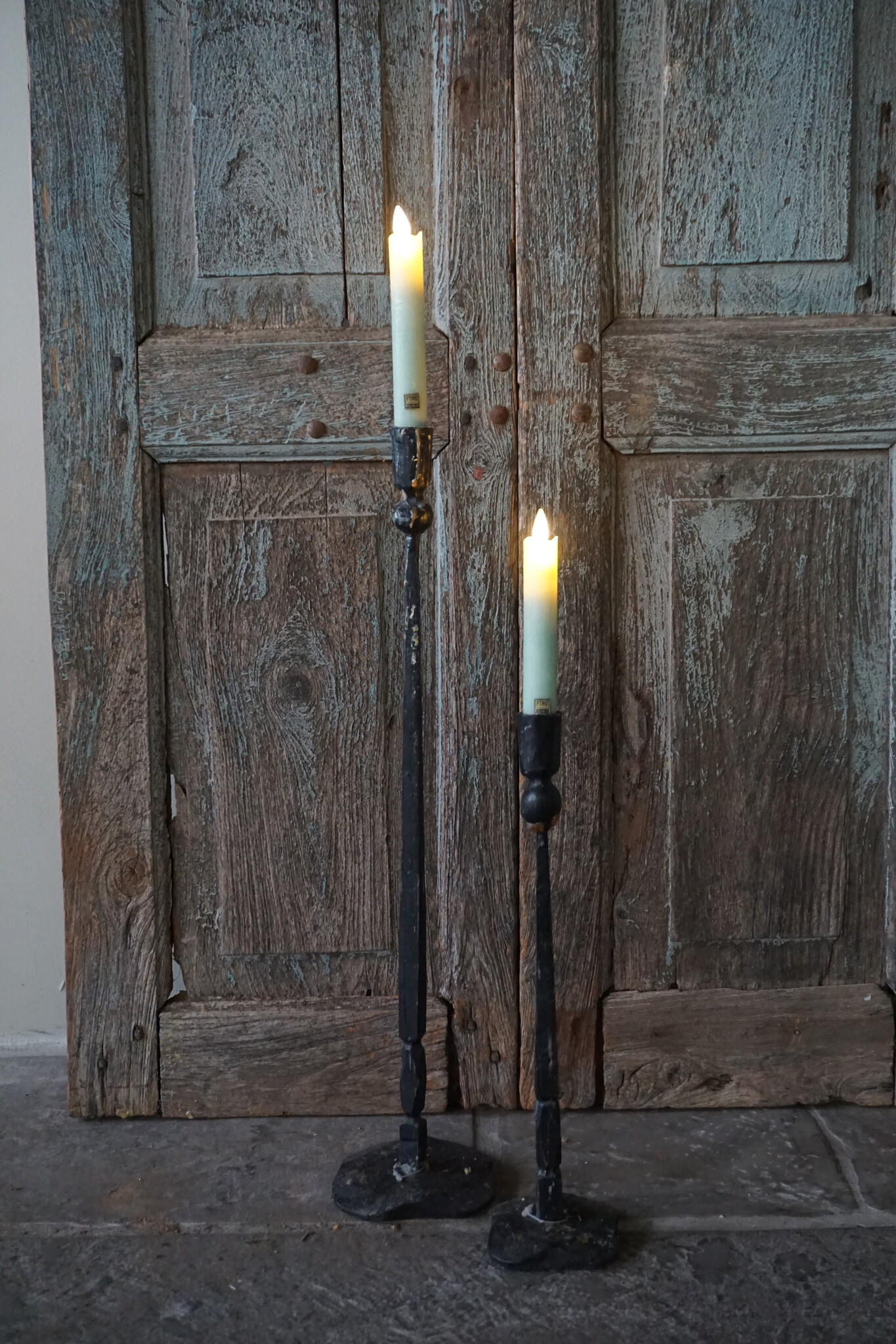 PTMD LED Diner Kaars | Sage Leaf | 2 Stuks | Beweegbare Vlam