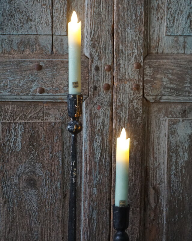 PTMD LED Diner Kaars | Sage Leaf | 2 Stuks | Beweegbare Vlam