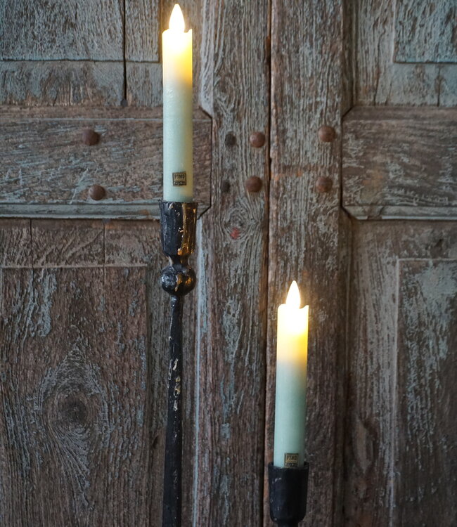 PTMD LED Diner Kaars | Sage Leaf | 2 Stuks | Beweegbare Vlam