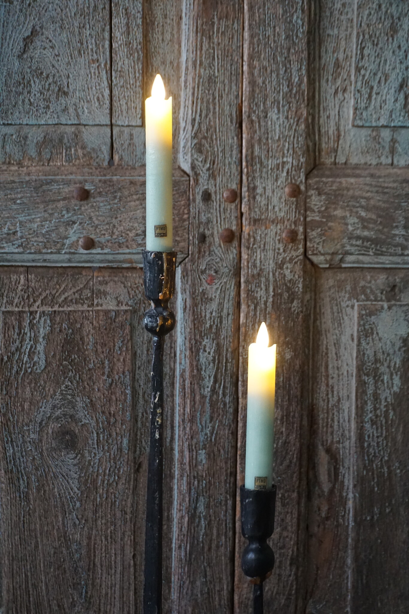 PTMD LED Diner Kaars | Sage Leaf | 2 Stuks | Beweegbare Vlam