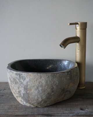 Rene Houtman Kleine Stenen Waskom + Spoelgat B29xD26xH14 cm