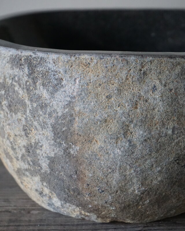 Rene Houtman Kleine Stenen Waskom + Spoelgat B29xD26xH14 cm