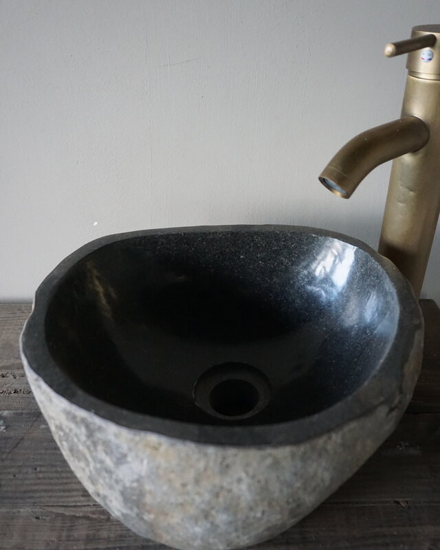 Rene Houtman Kleine Stenen Waskom + Spoelgat B29xD26xH14 cm