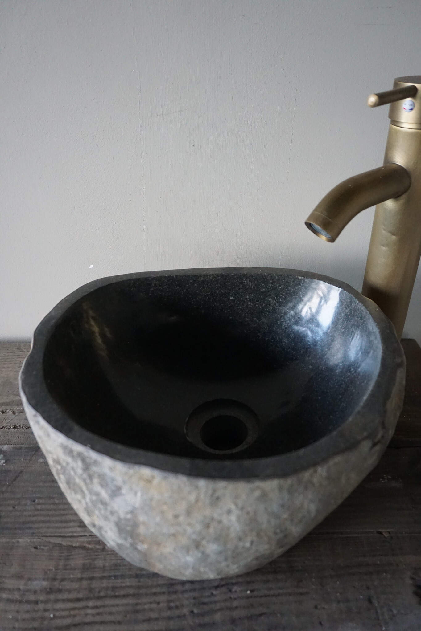 Rene Houtman Kleine Stenen Waskom + Spoelgat B29xD26xH14 cm