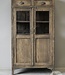 Be-Uniq Oude Vitrinekast | Rustiek Verweerd | H140 x B78 x D40 cm