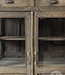 Be-Uniq Oude Vitrinekast | Rustiek Verweerd | H140 x B78 x D40 cm