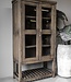Be-Uniq Oude Vitrinekast | Rustiek Verweerd | H188 x B94 x D47 cm